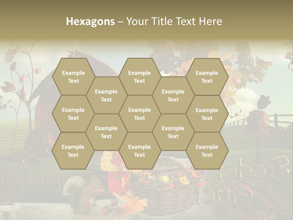 Acorn Meadow October PowerPoint Template