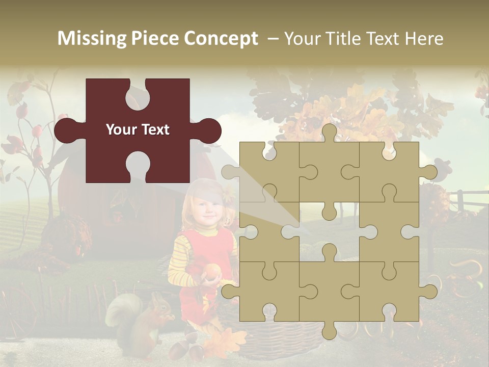 Acorn Meadow October PowerPoint Template