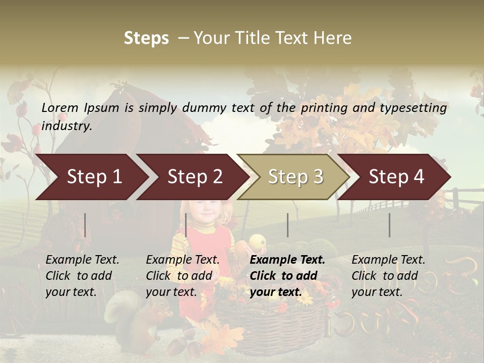 Acorn Meadow October PowerPoint Template