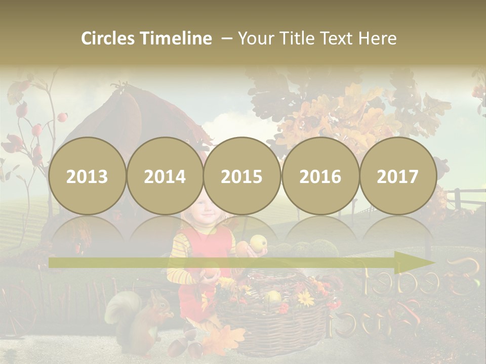 Acorn Meadow October PowerPoint Template