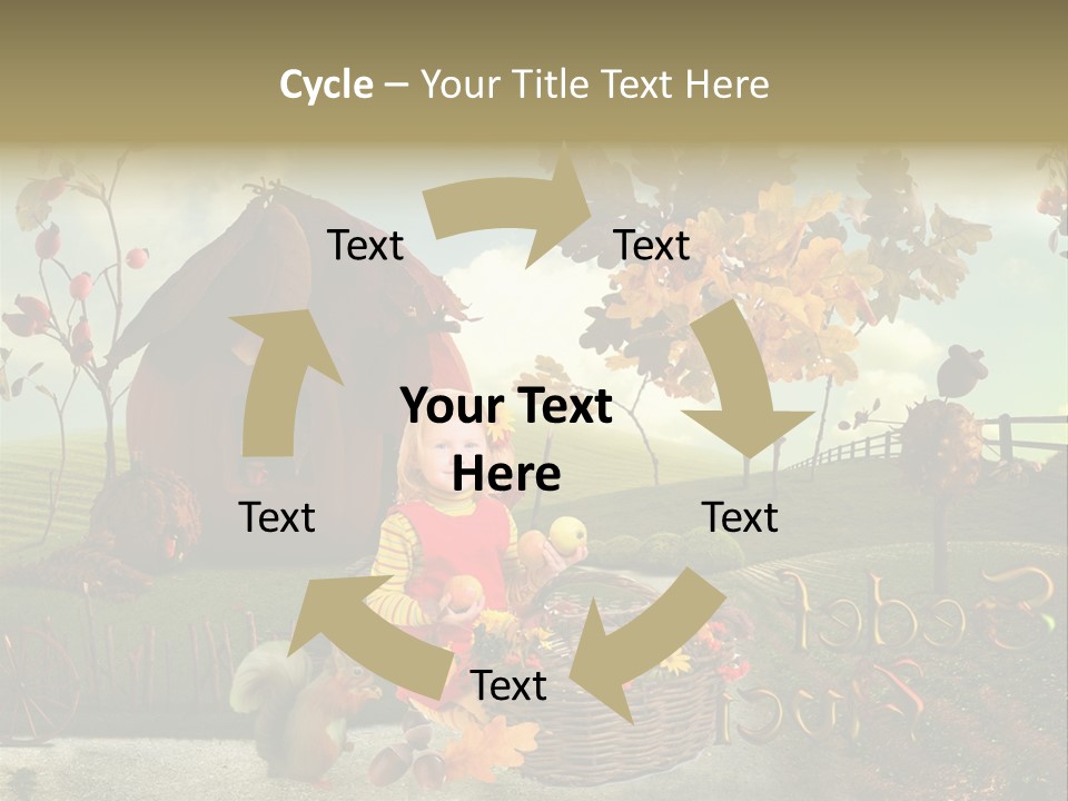 Acorn Meadow October PowerPoint Template