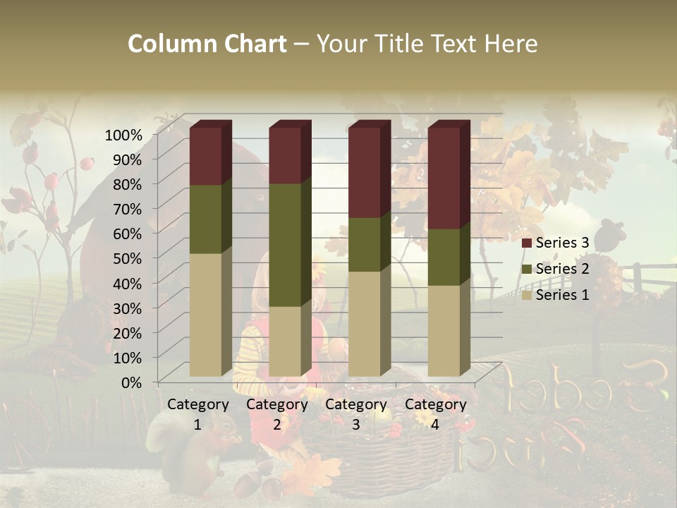 Acorn Meadow October PowerPoint Template