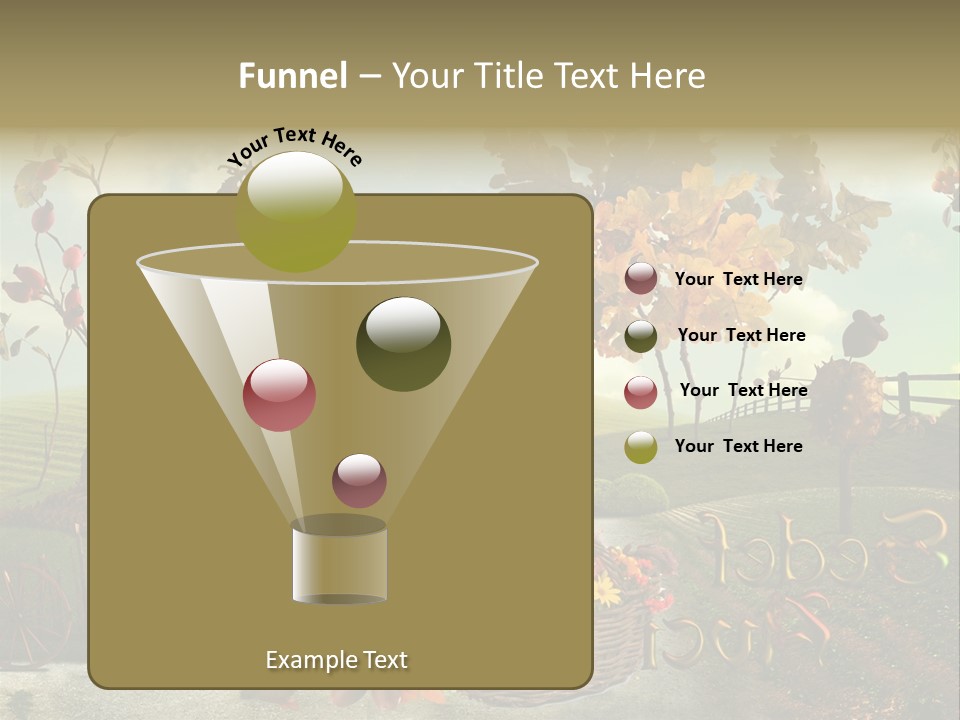 Acorn Meadow October PowerPoint Template