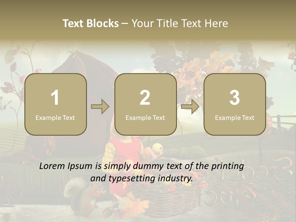 Acorn Meadow October PowerPoint Template
