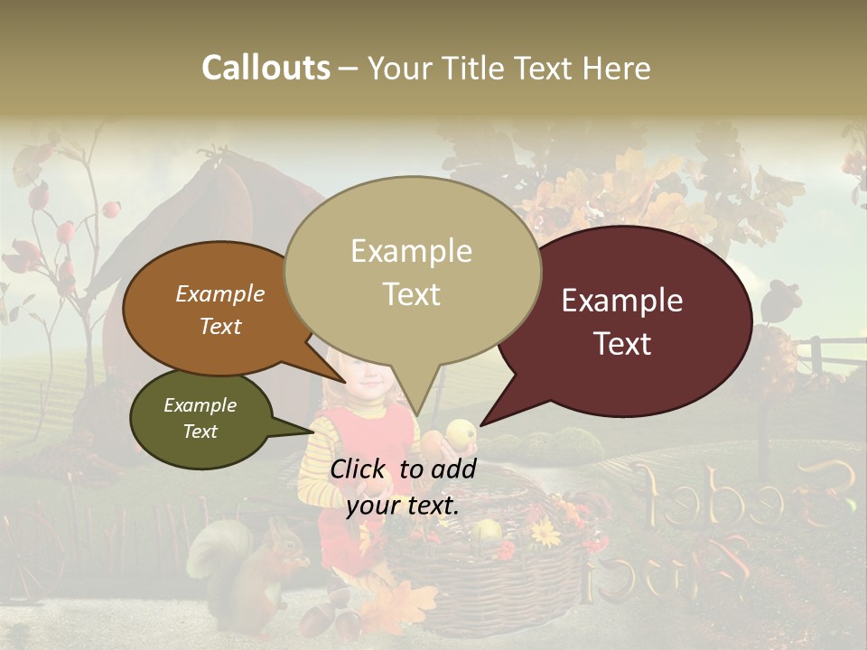Acorn Meadow October PowerPoint Template