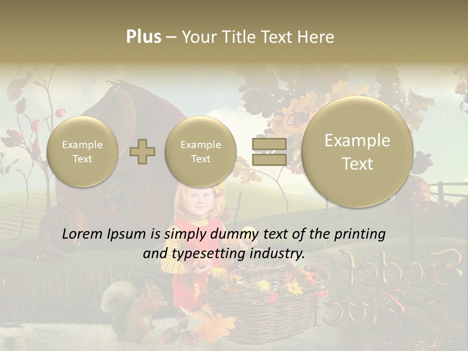 Acorn Meadow October PowerPoint Template
