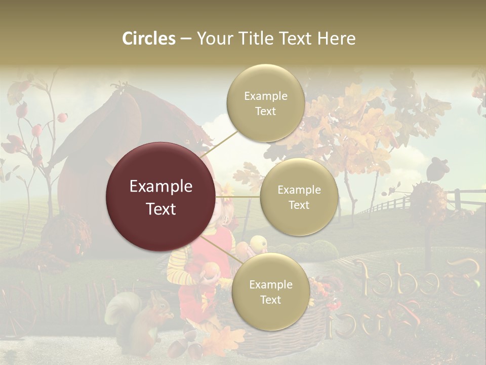Acorn Meadow October PowerPoint Template