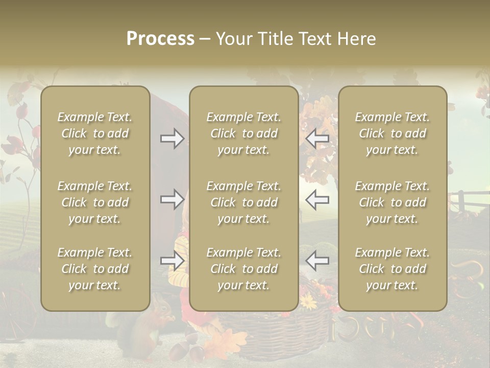 Acorn Meadow October PowerPoint Template