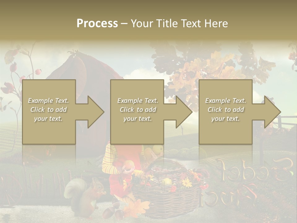 Acorn Meadow October PowerPoint Template