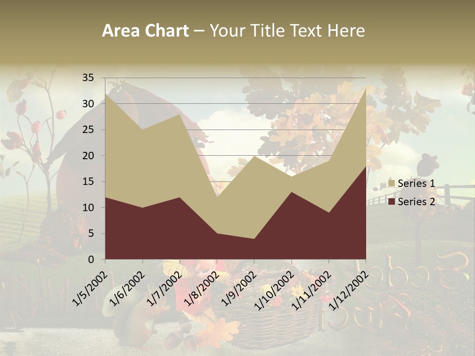 Acorn Meadow October PowerPoint Template