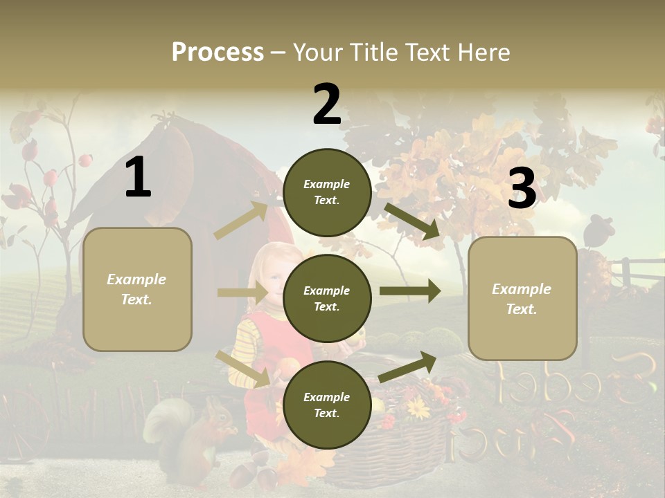 Acorn Meadow October PowerPoint Template