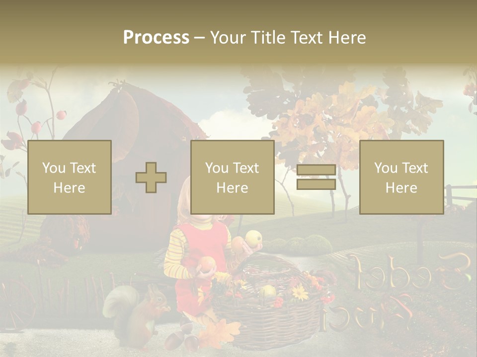 Acorn Meadow October PowerPoint Template