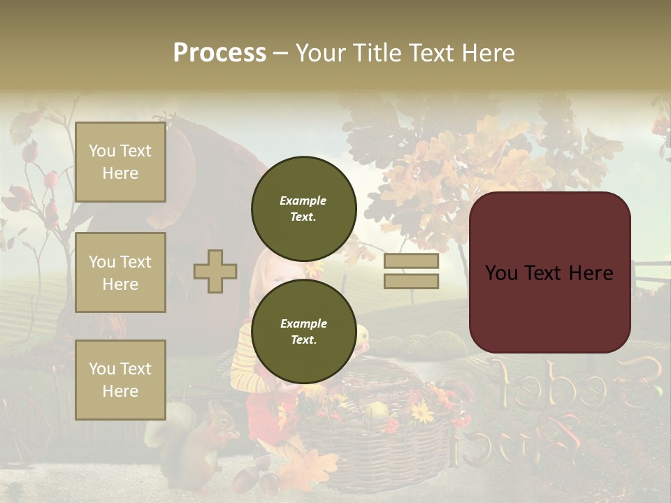Acorn Meadow October PowerPoint Template