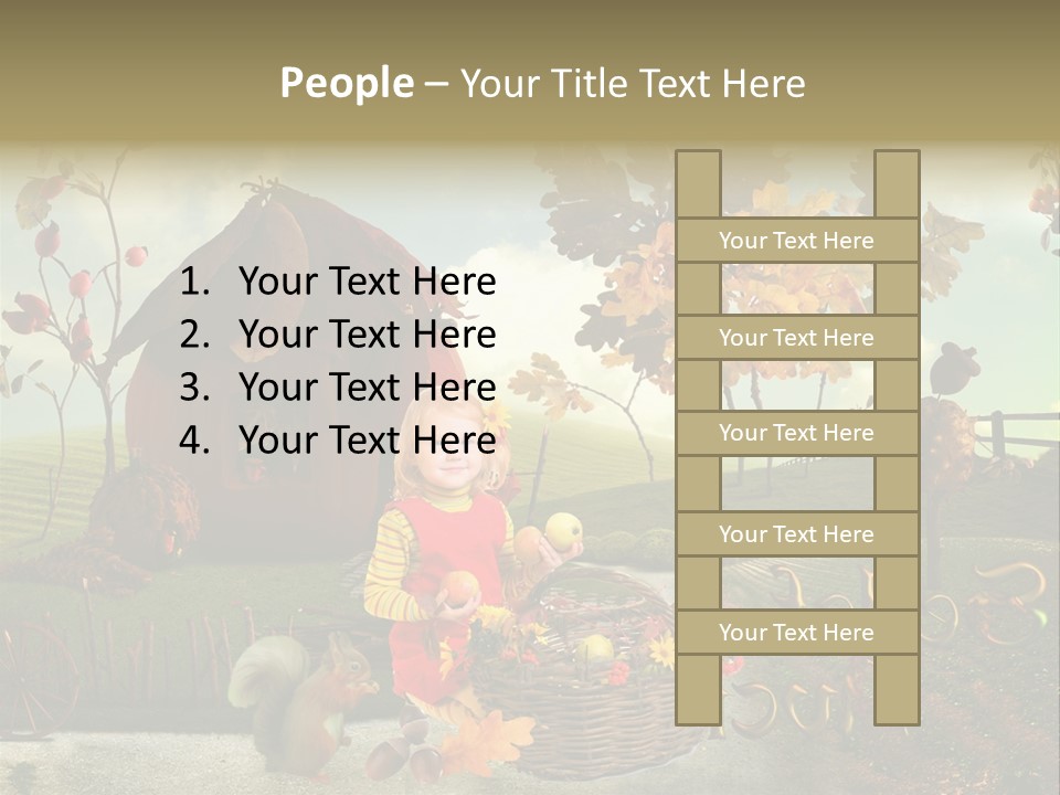 Acorn Meadow October PowerPoint Template