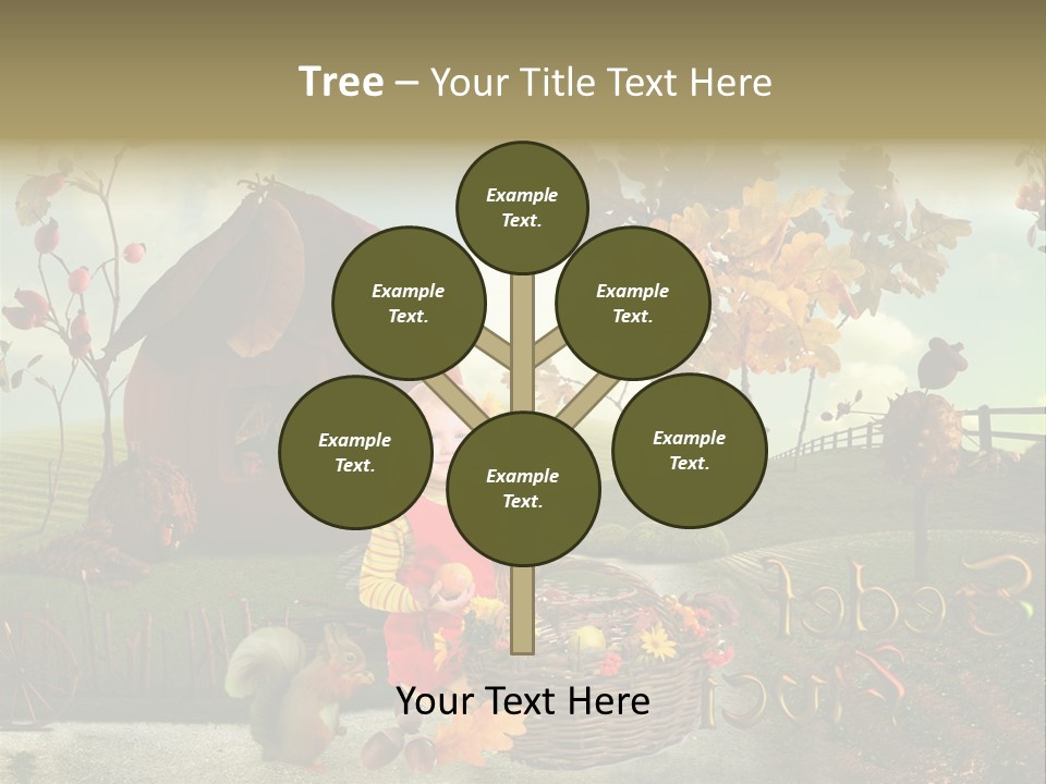 Acorn Meadow October PowerPoint Template