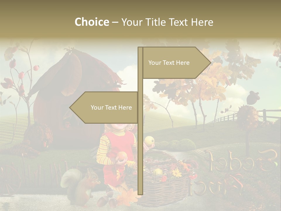 Acorn Meadow October PowerPoint Template