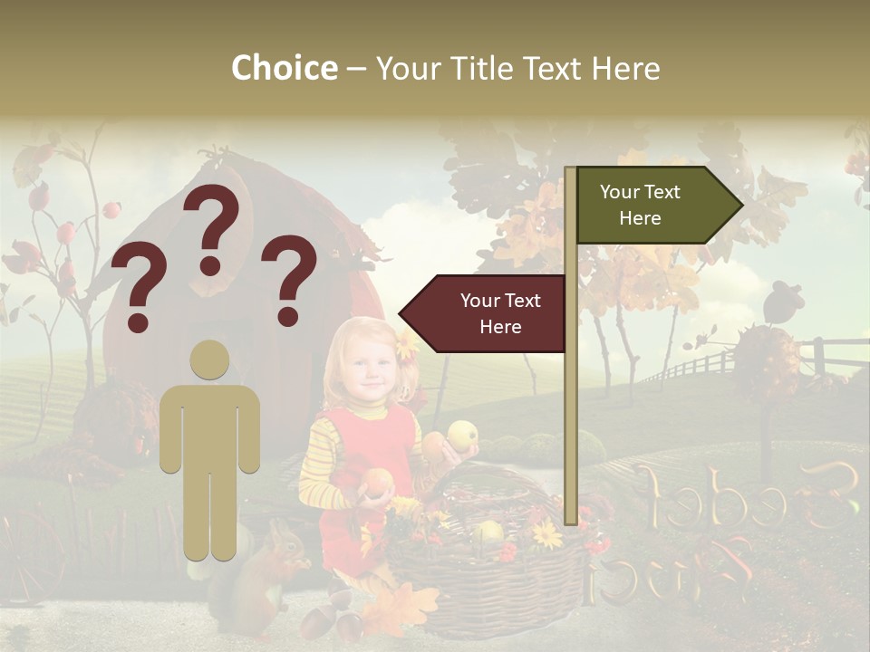 Acorn Meadow October PowerPoint Template