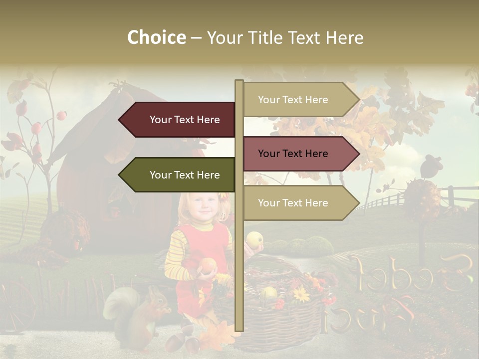 Acorn Meadow October PowerPoint Template