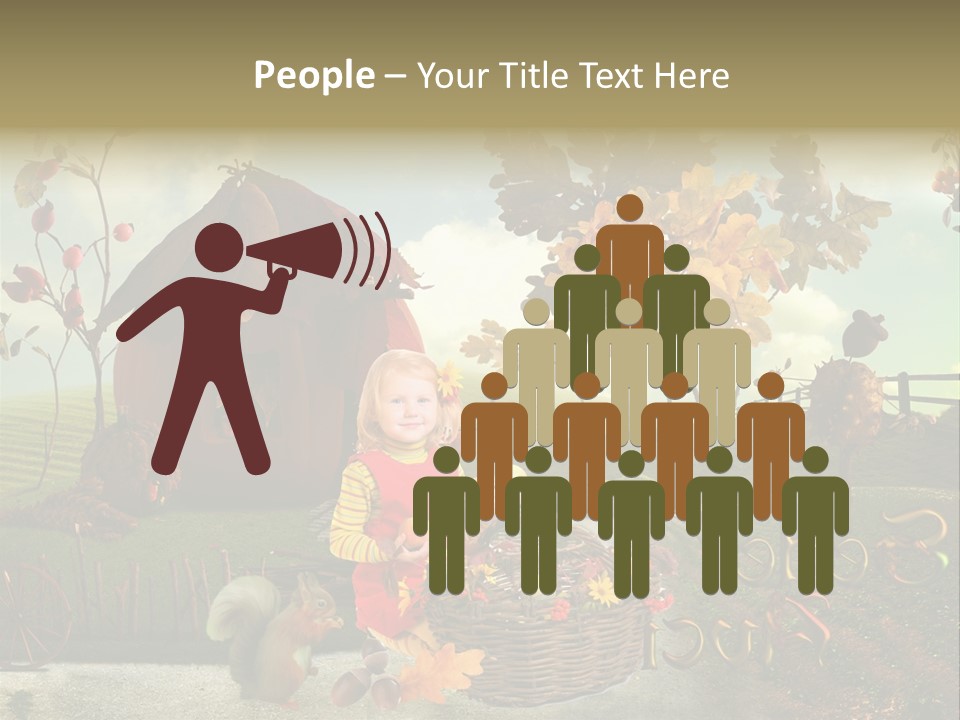 Acorn Meadow October PowerPoint Template