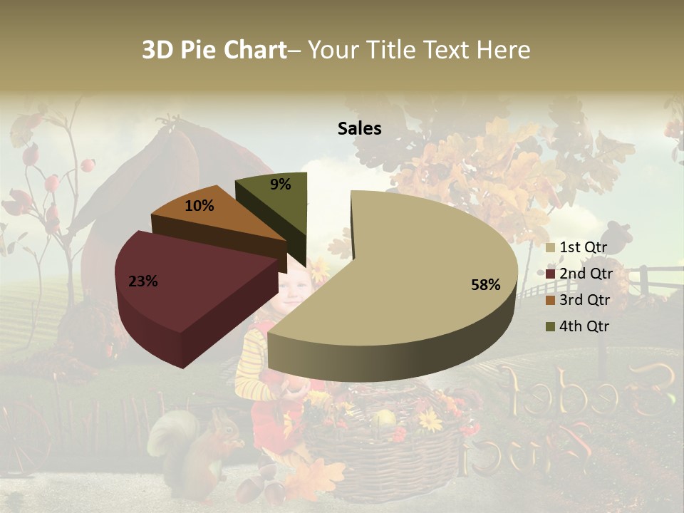 Acorn Meadow October PowerPoint Template