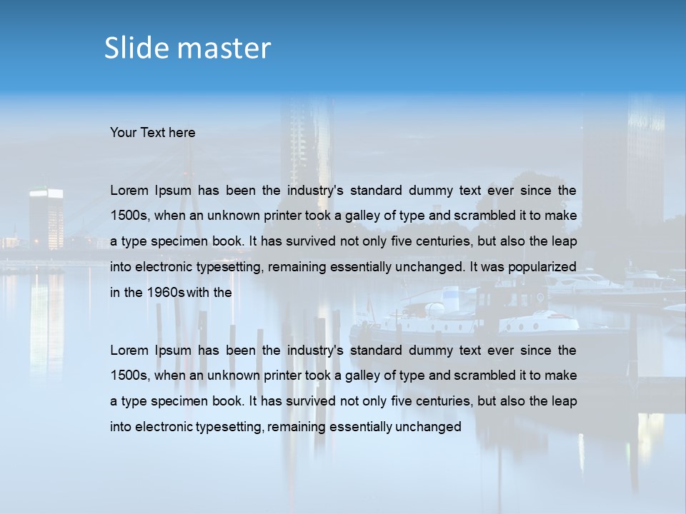 Bridge Pier Landmark PowerPoint Template