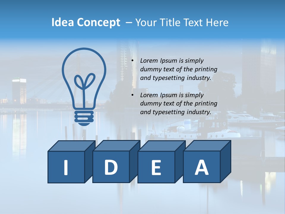 Bridge Pier Landmark PowerPoint Template