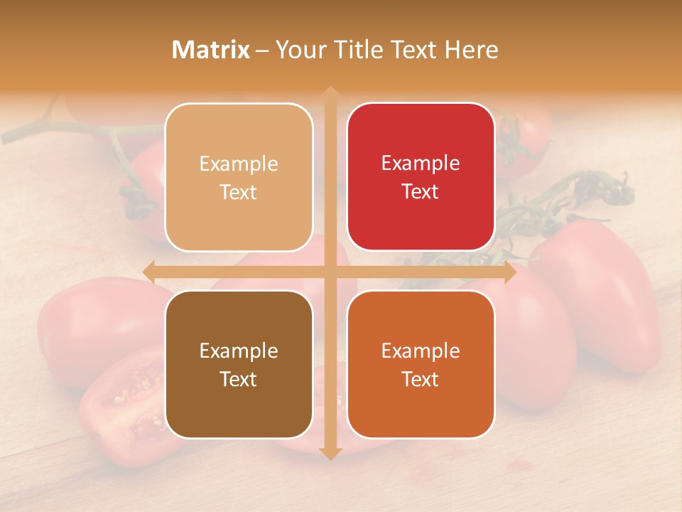 A Bunch Of Tomatoes On A Cutting Board PowerPoint Template