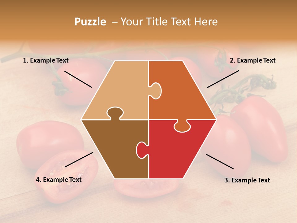 A Bunch Of Tomatoes On A Cutting Board PowerPoint Template