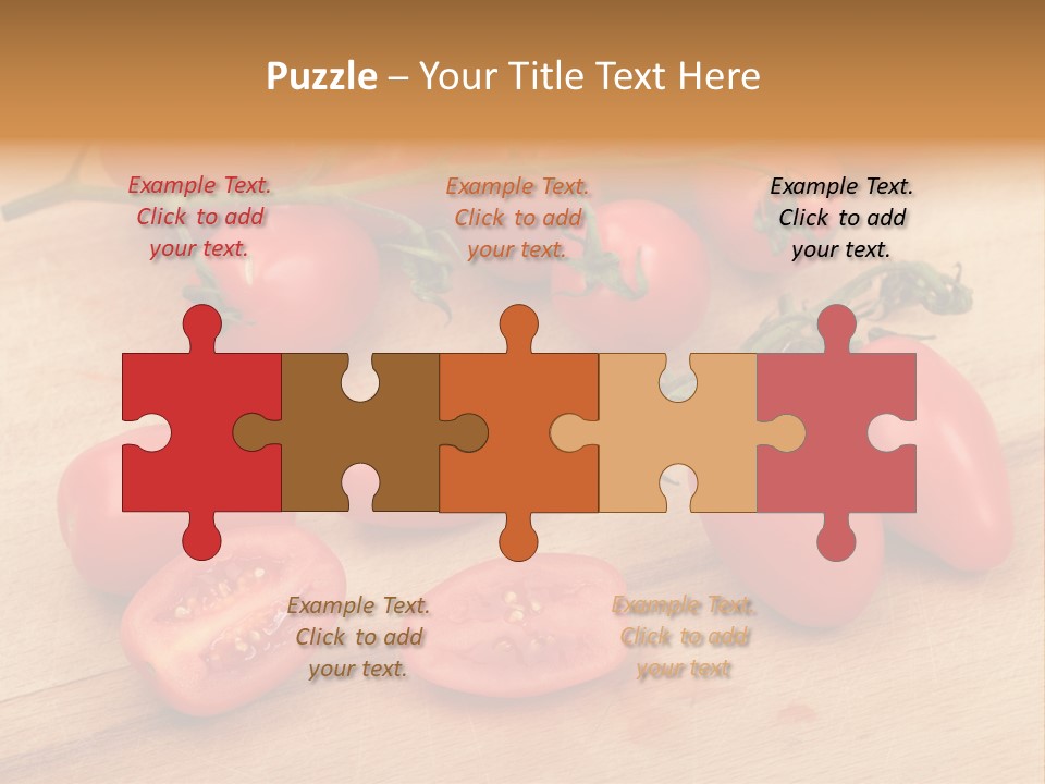 A Bunch Of Tomatoes On A Cutting Board PowerPoint Template