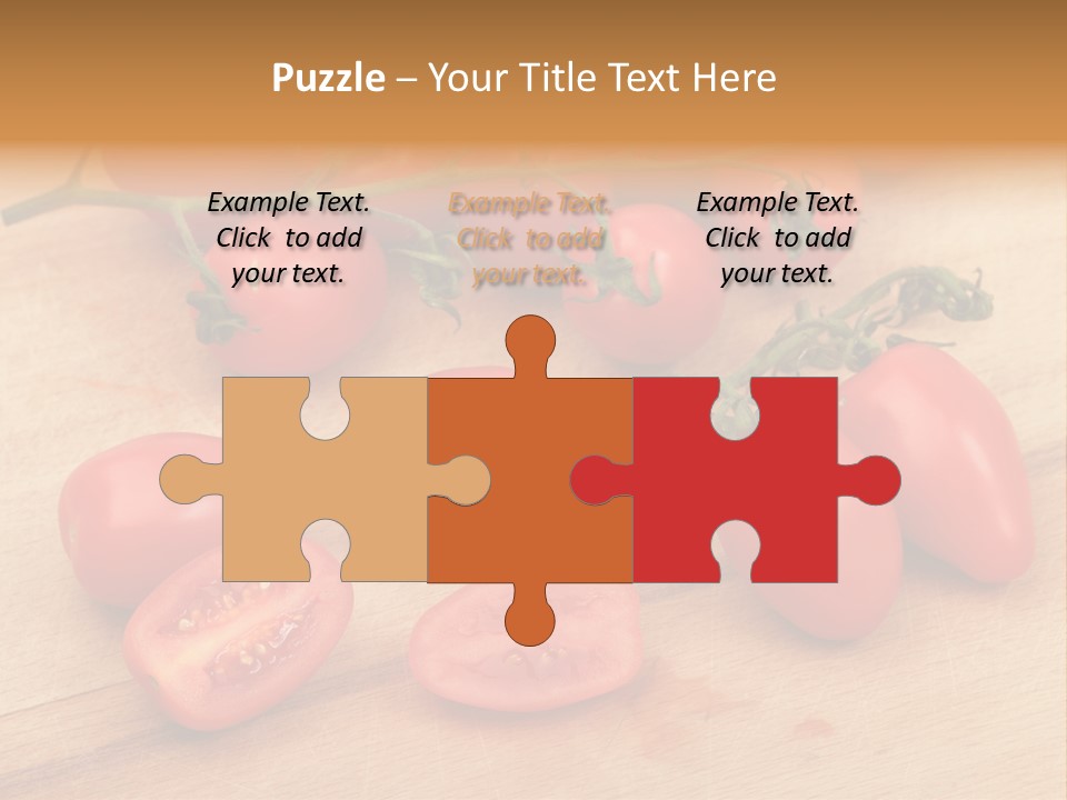 A Bunch Of Tomatoes On A Cutting Board PowerPoint Template