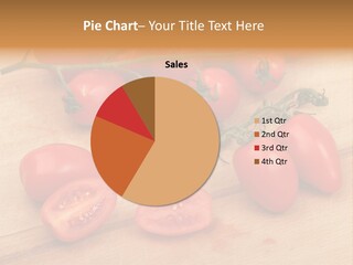 A Bunch Of Tomatoes On A Cutting Board PowerPoint Template