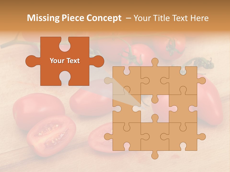 A Bunch Of Tomatoes On A Cutting Board PowerPoint Template