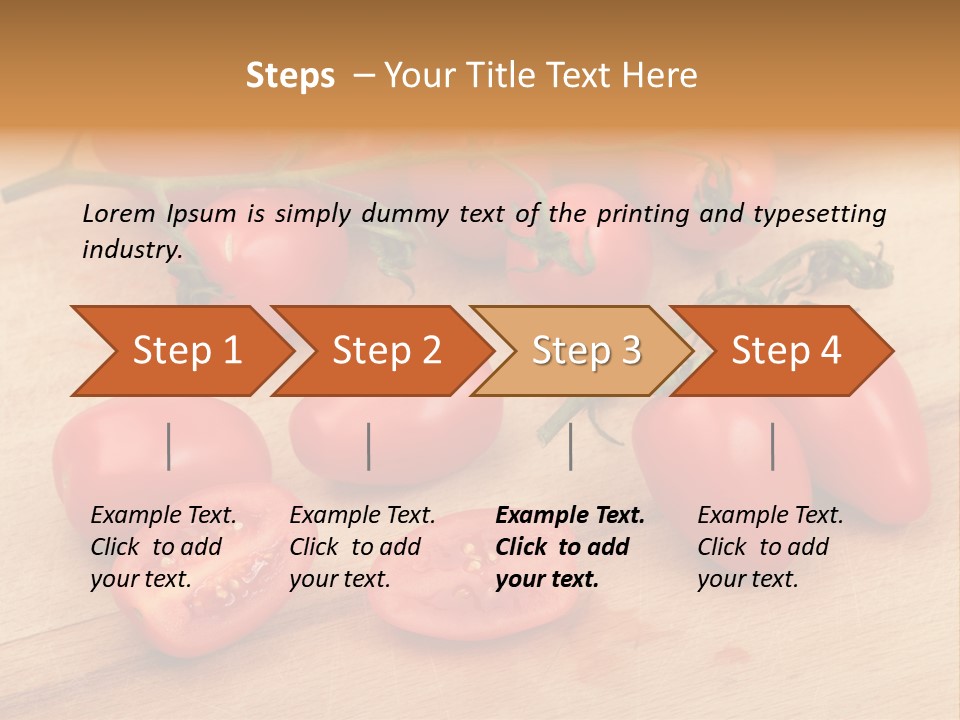 A Bunch Of Tomatoes On A Cutting Board PowerPoint Template