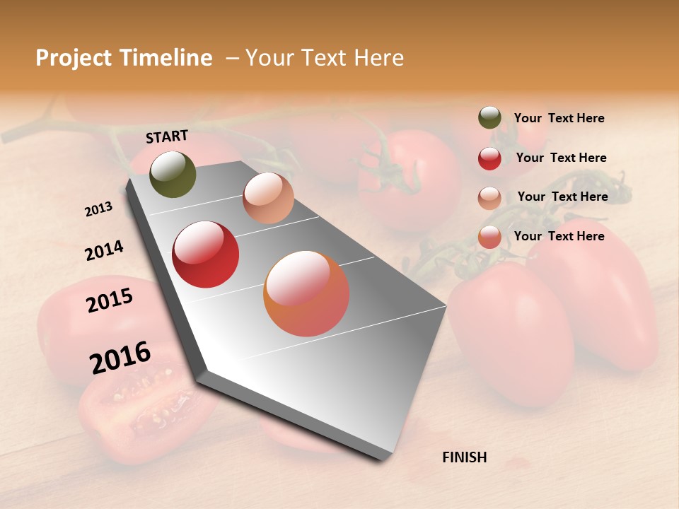 A Bunch Of Tomatoes On A Cutting Board PowerPoint Template
