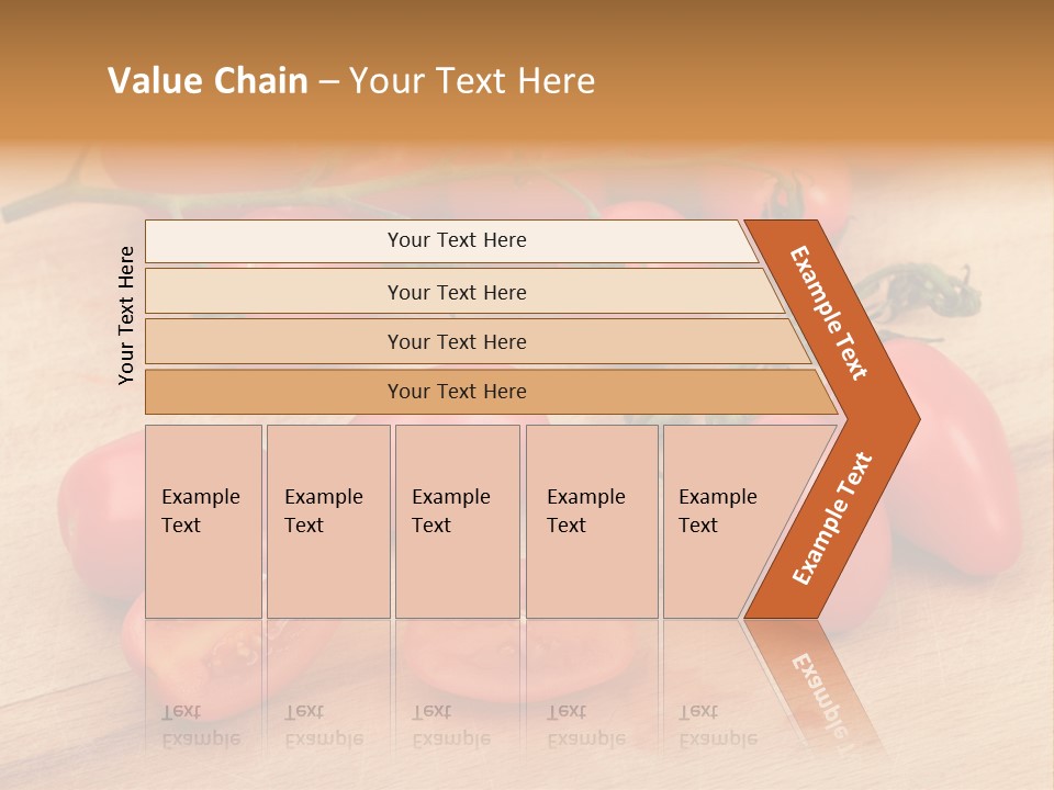 A Bunch Of Tomatoes On A Cutting Board PowerPoint Template
