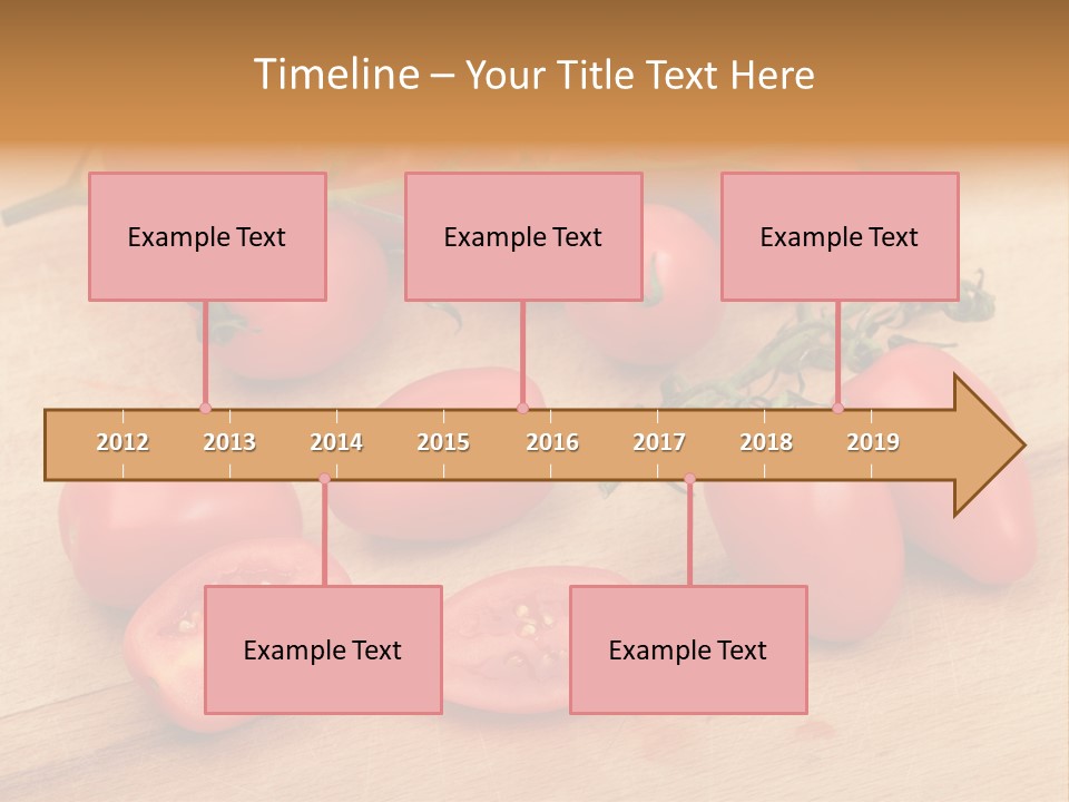 A Bunch Of Tomatoes On A Cutting Board PowerPoint Template