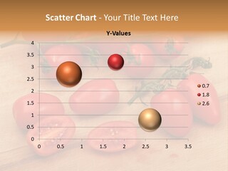 A Bunch Of Tomatoes On A Cutting Board PowerPoint Template