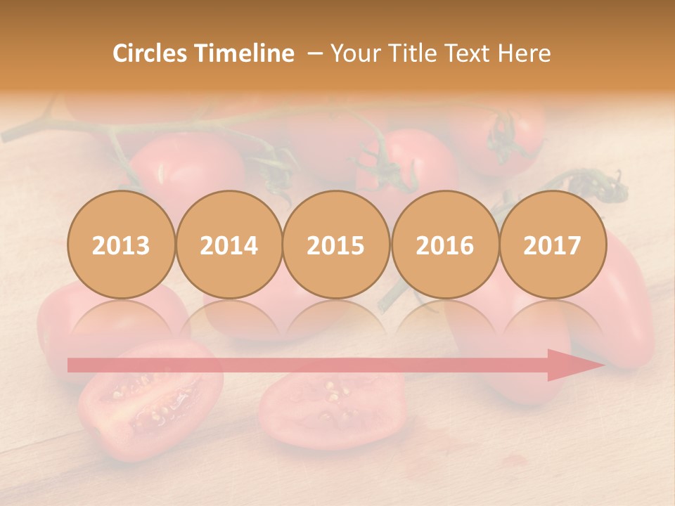 A Bunch Of Tomatoes On A Cutting Board PowerPoint Template