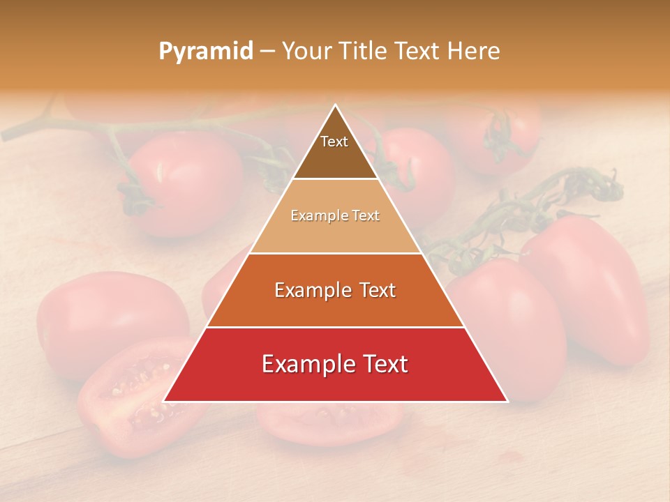 A Bunch Of Tomatoes On A Cutting Board PowerPoint Template