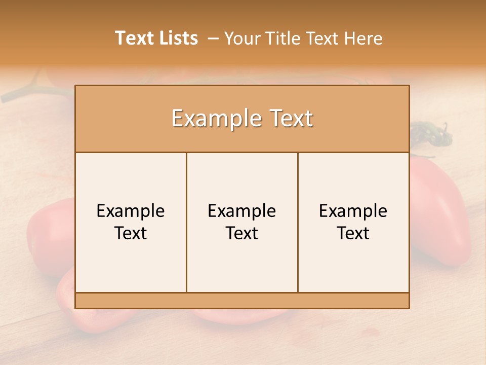 A Bunch Of Tomatoes On A Cutting Board PowerPoint Template