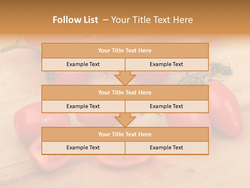 A Bunch Of Tomatoes On A Cutting Board PowerPoint Template