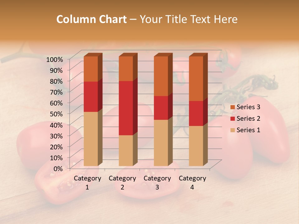 A Bunch Of Tomatoes On A Cutting Board PowerPoint Template