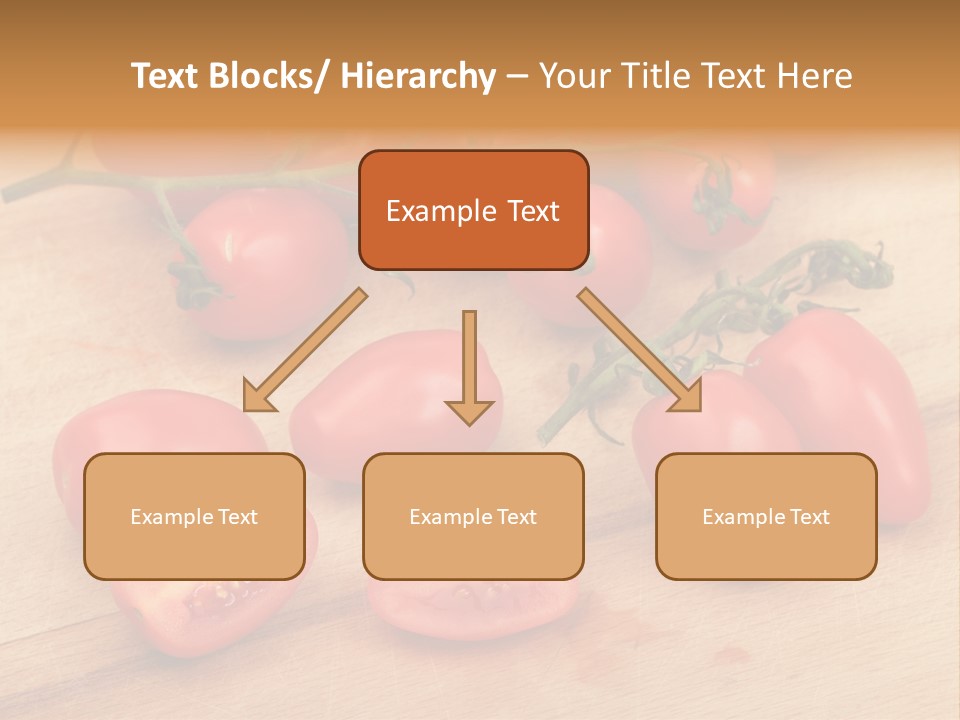 A Bunch Of Tomatoes On A Cutting Board PowerPoint Template