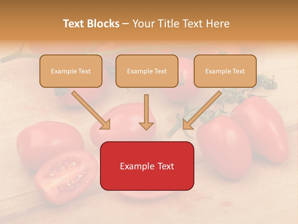 A Bunch Of Tomatoes On A Cutting Board PowerPoint Template