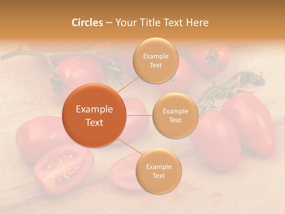 A Bunch Of Tomatoes On A Cutting Board PowerPoint Template