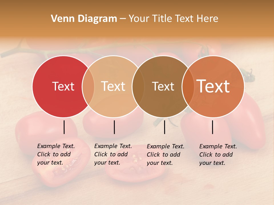 A Bunch Of Tomatoes On A Cutting Board PowerPoint Template