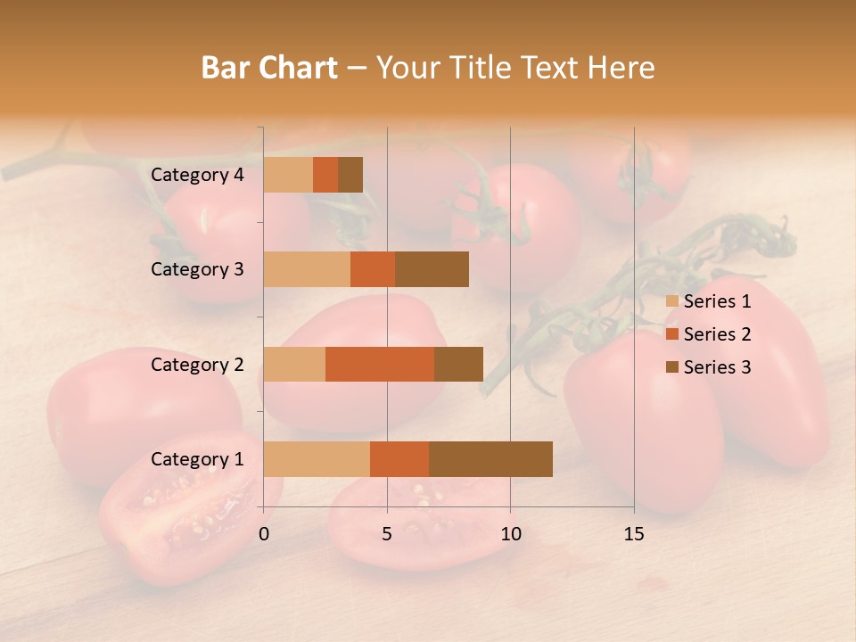 A Bunch Of Tomatoes On A Cutting Board PowerPoint Template