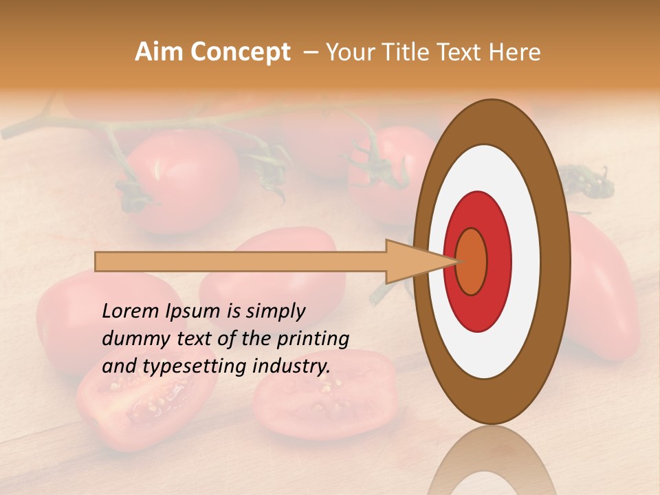 A Bunch Of Tomatoes On A Cutting Board PowerPoint Template