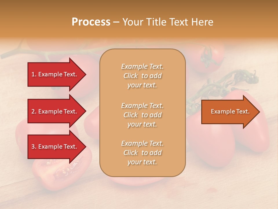 A Bunch Of Tomatoes On A Cutting Board PowerPoint Template