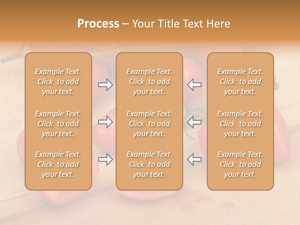 A Bunch Of Tomatoes On A Cutting Board PowerPoint Template